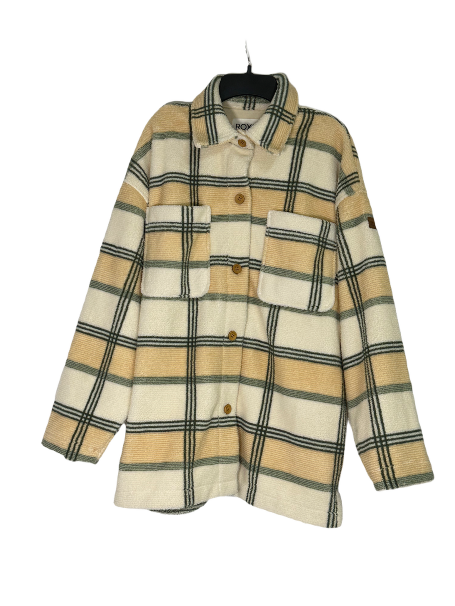 ROXY Juniors Next Adventure Plaid Fleece Shirt