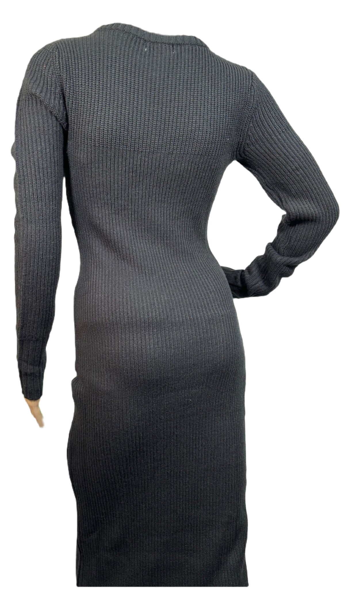 CALVIN KLEIN Woman’s Ribbed Long Sleeve Crew Neck Dress