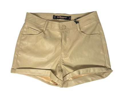 DOLLHOUSE High-Rise Faux Leather Shorts