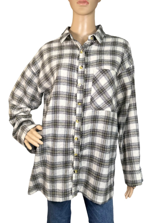 HURLEY Odessa Plaid Boyfriend Shirt
