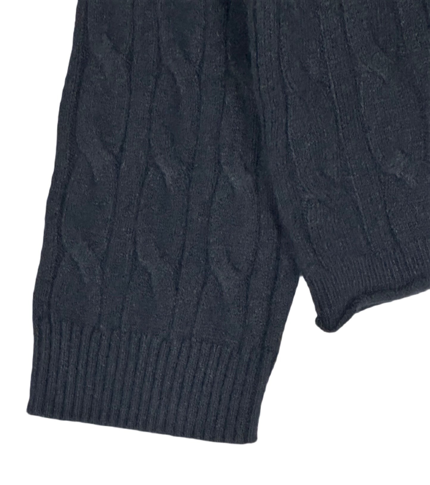 CALVIN KLEIN Lightweight Cable Knit Cropped Crewneck Sweater