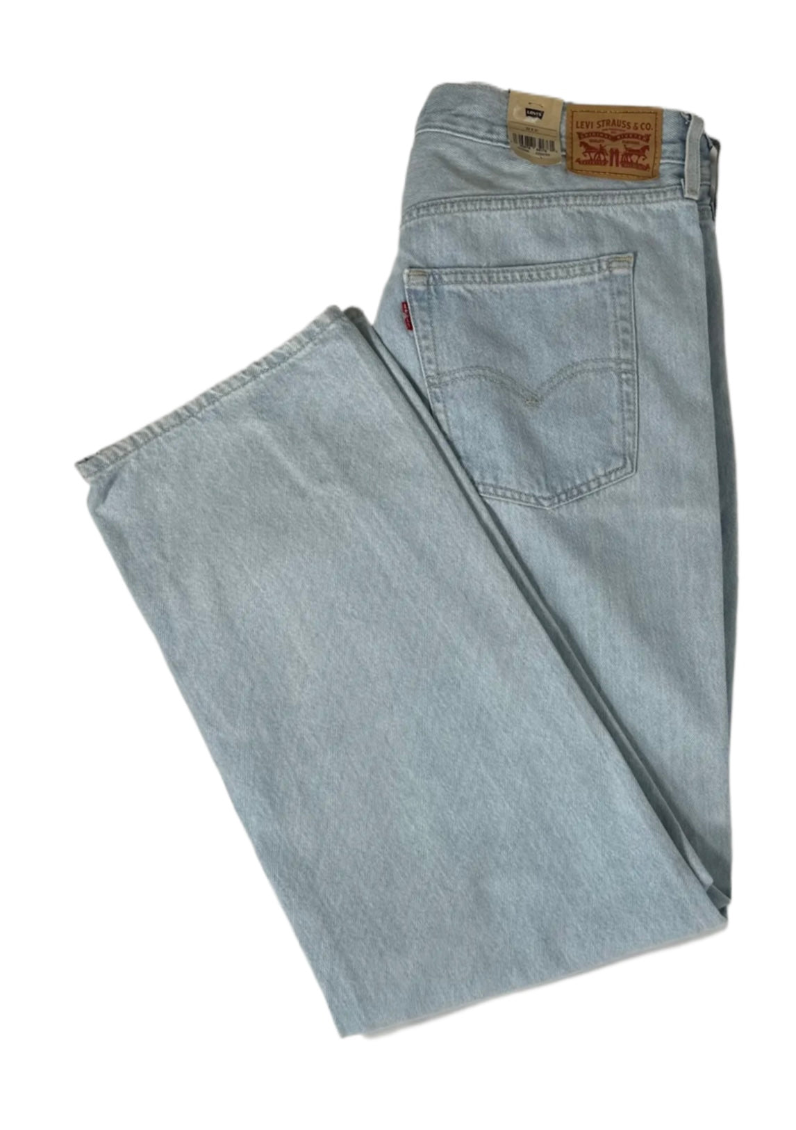 LEVI’S Women's '94 Baggy Mid-Rise Slit-Hem Twisted Jeans