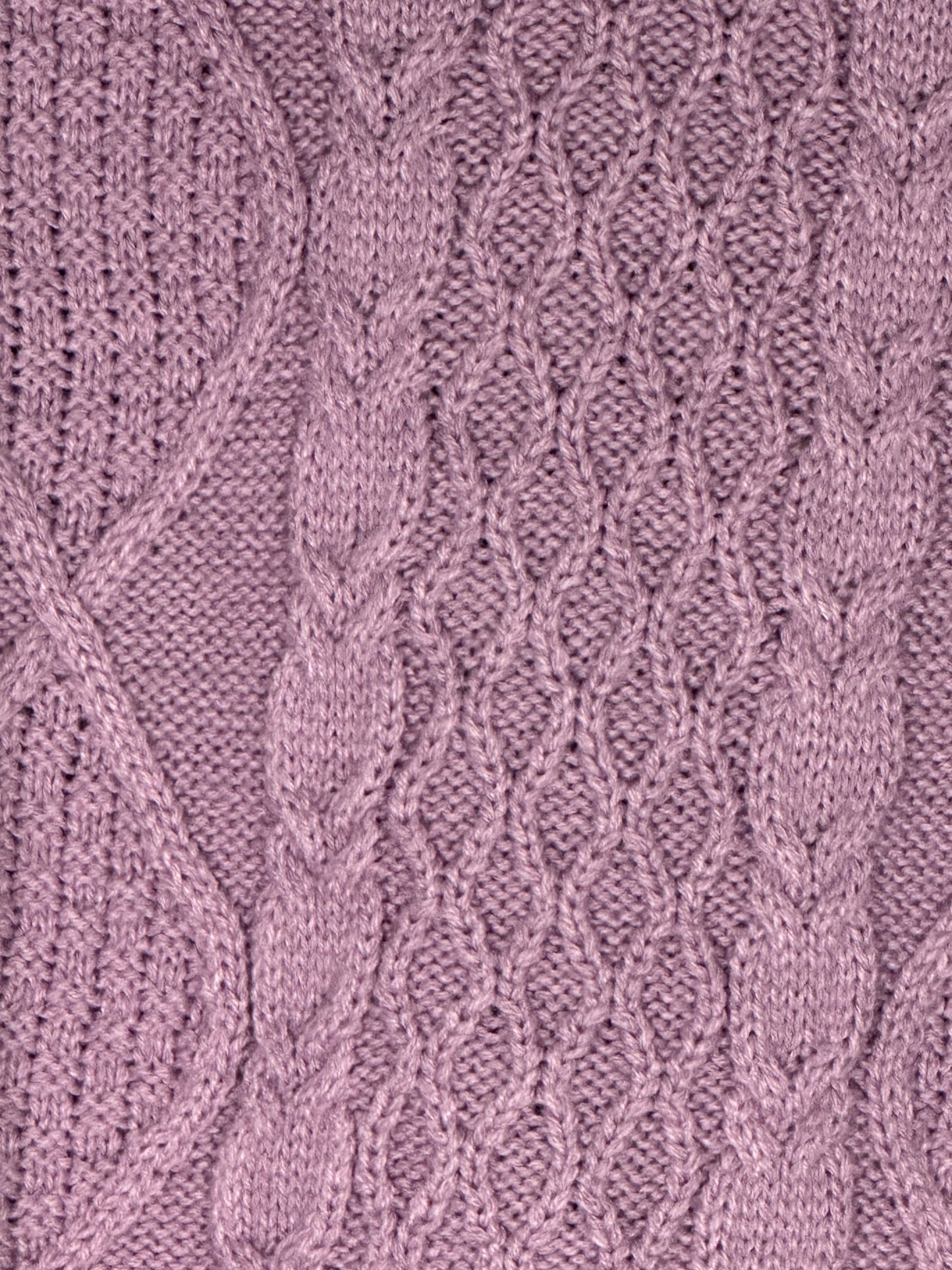 HIPPIE ROSE V-Neck Cable-Knit Sweater