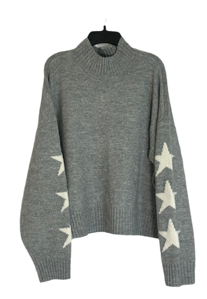 ULTRA FLIRT Stars Mock-Turtleneck Sweater