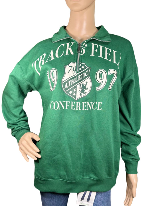 SELF ESTEEM Oversized Quarter Zip “Track & Field” Sweater
