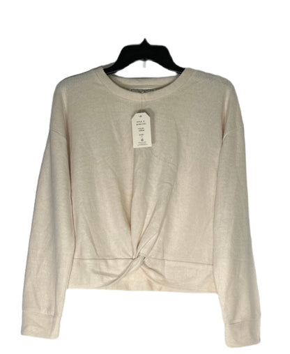 HIPPIE ROSE Cozy Twist-Front Long-Sleeve Top