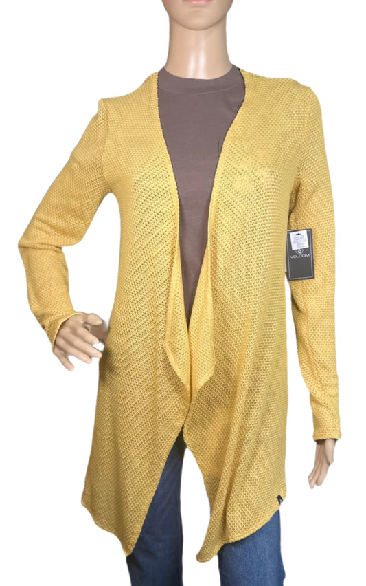 VOLCOM GoGo Open Front Wrap Cardigan