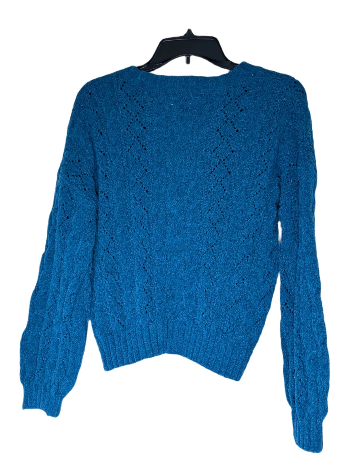 HIPPIE ROSE Crewneck Cozy Chenille Cable-Knit Sweater