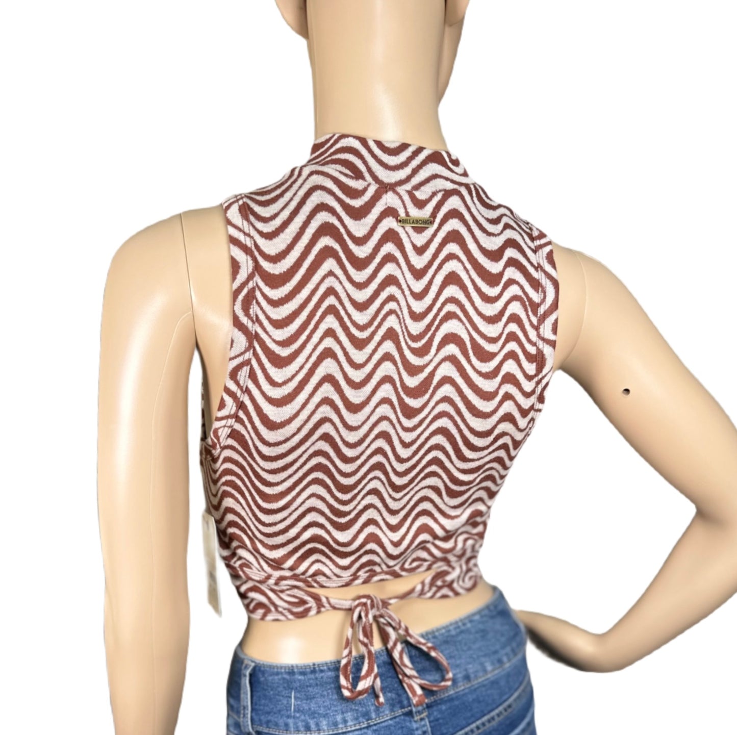 BILLABONG Wavey Babe Mock-Neck Crop Top