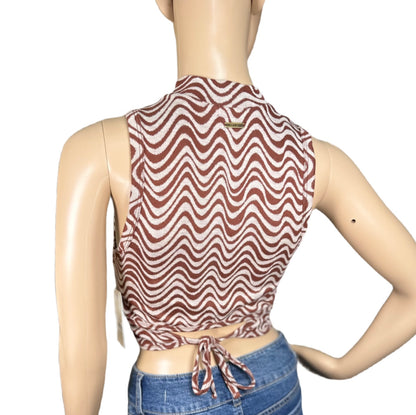 BILLABONG Wavey Babe Mock-Neck Crop Top