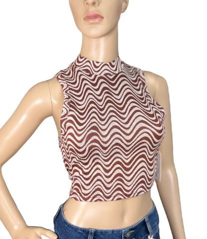 BILLABONG Wavey Babe Mock-Neck Crop Top