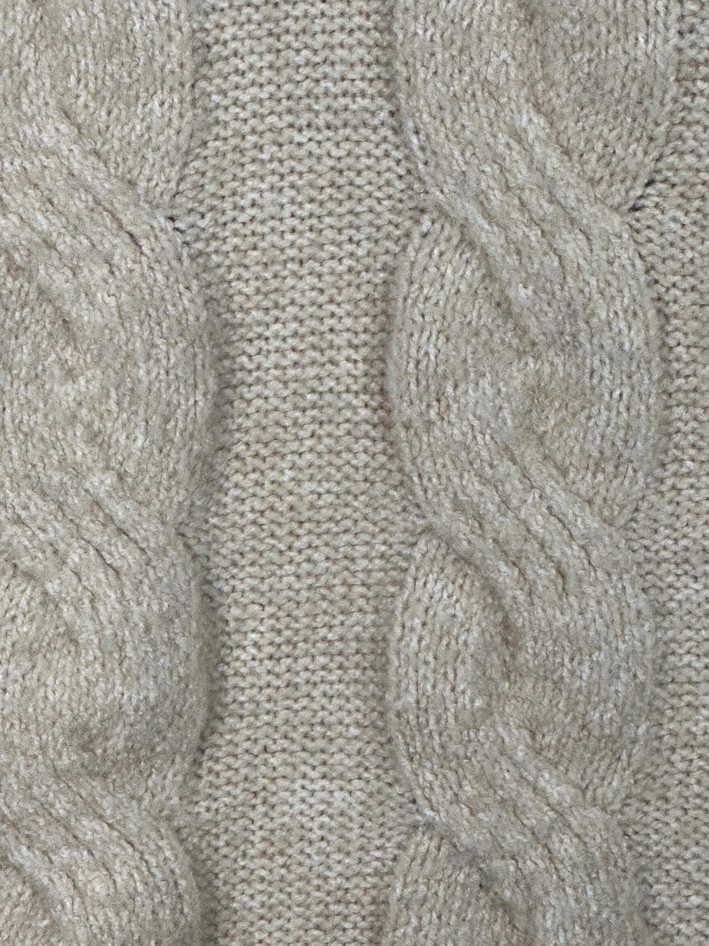 HIPPIE ROSE Cable-Knit Hoodie Sweater