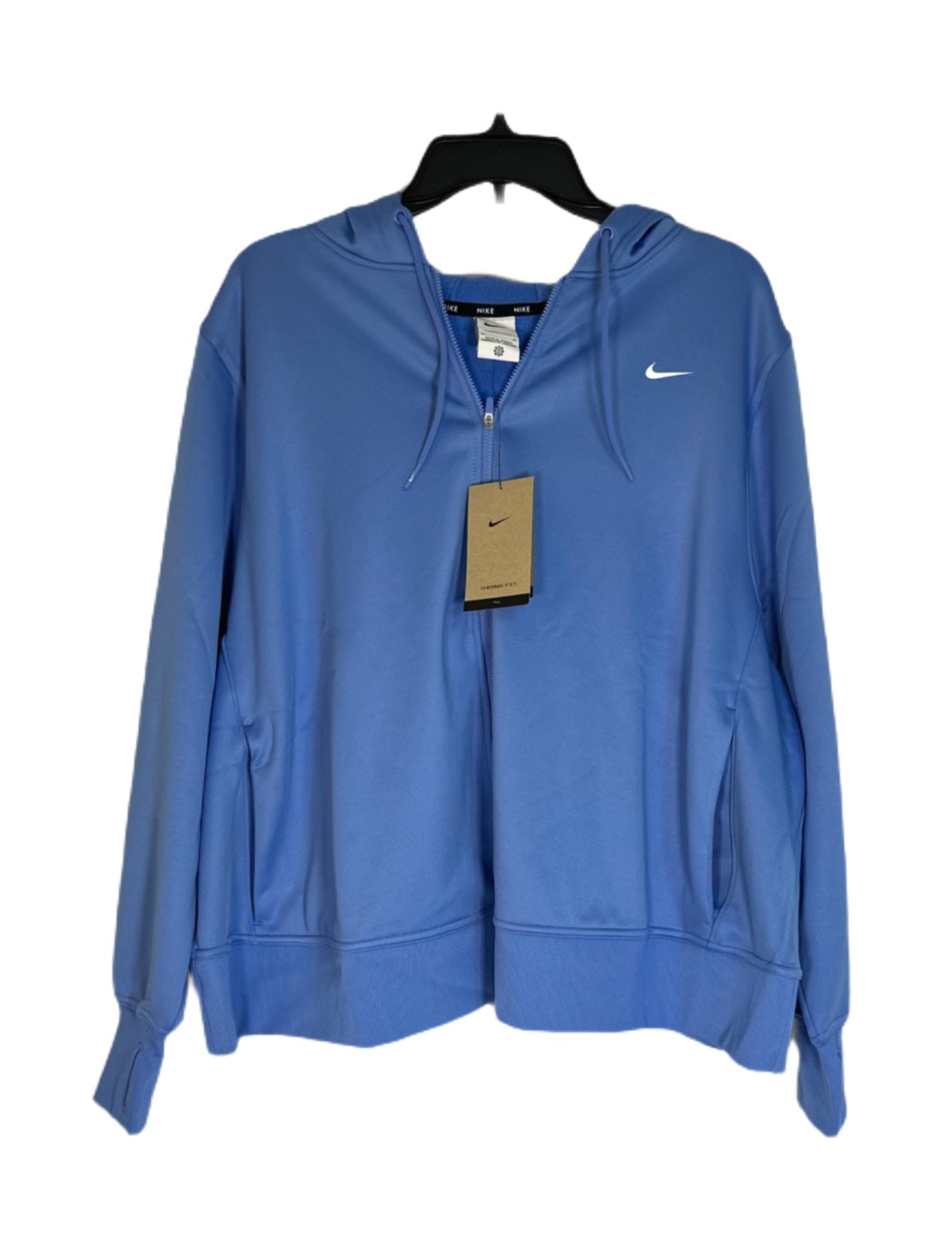NIKE Therma-Fit Zip Up Hooded Plus Size Sweater