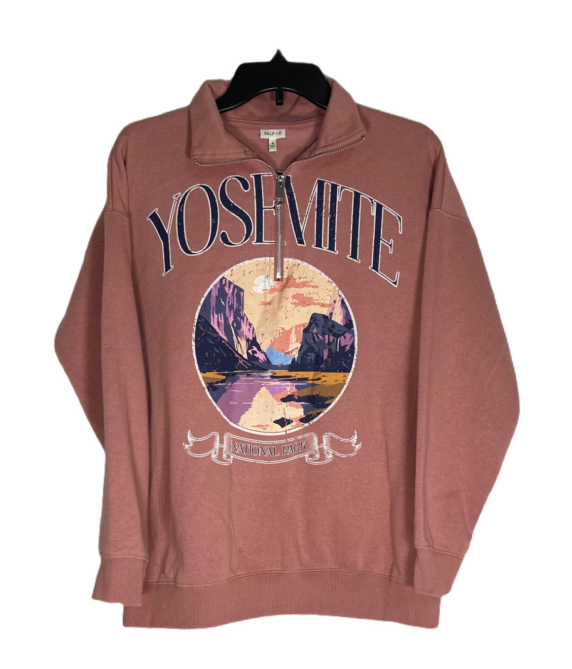 SELF ESTEEM Quarter Zip Oversized “Yosemite” Sweater