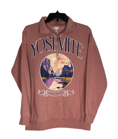 SELF ESTEEM Quarter Zip Oversized “Yosemite” Sweater