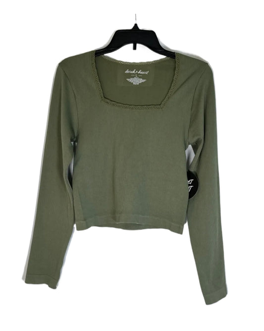 PLANET HEART Lace-Trimmed Square-Neck Seamless Top
