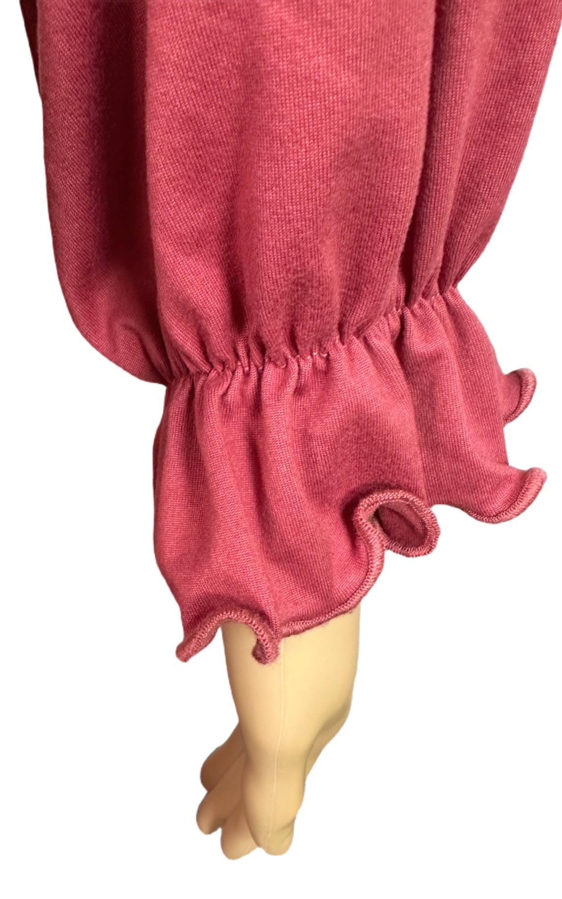 LOVE, FIRE Long-Sleeved Smocked Mini Dress