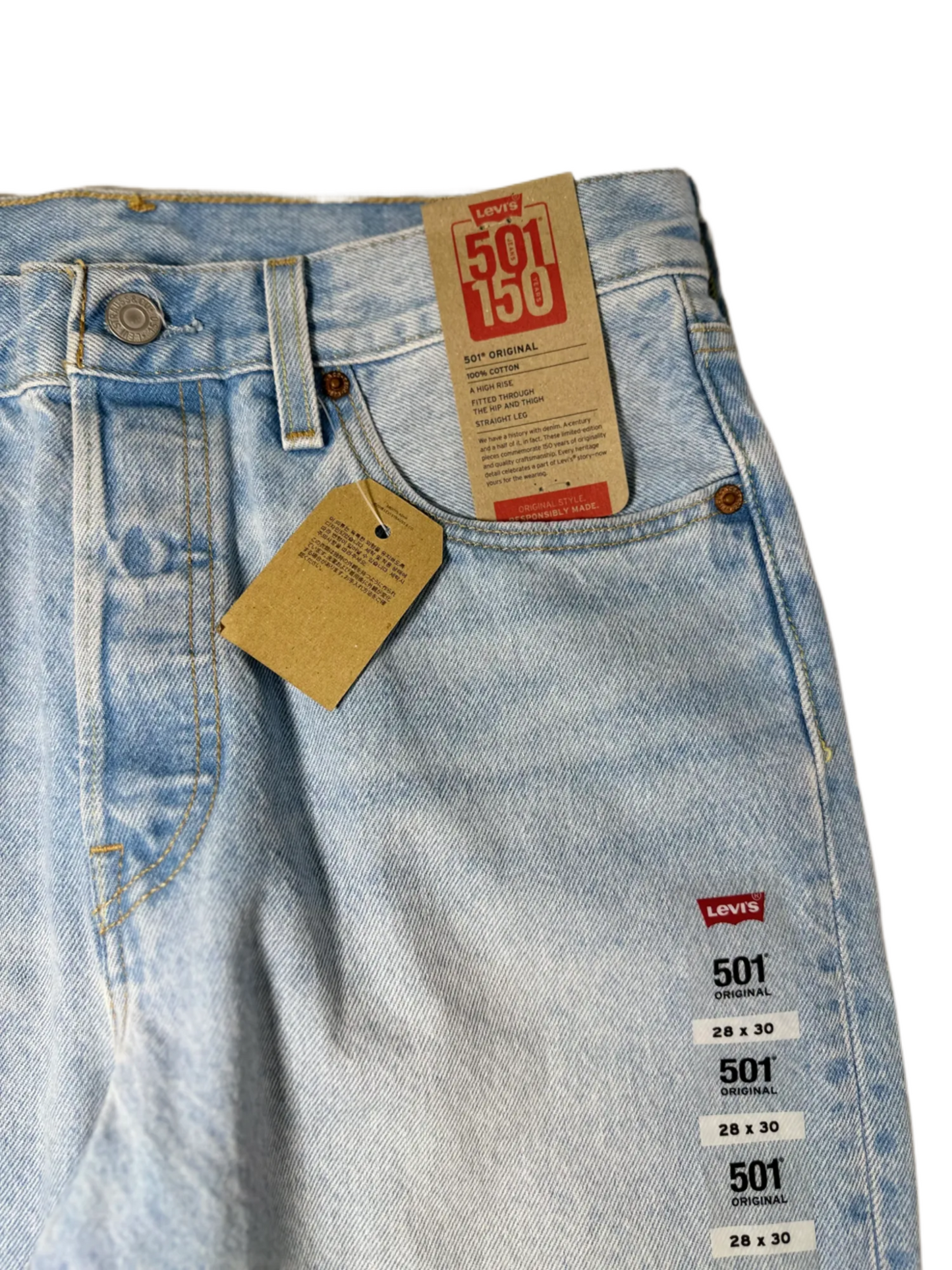 LEVI’S Women’s 501 Original-Fit Straight Leg She’s Crafty Jeans