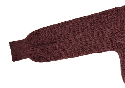 CRAVE FAME Chenille Pointelle Sweater