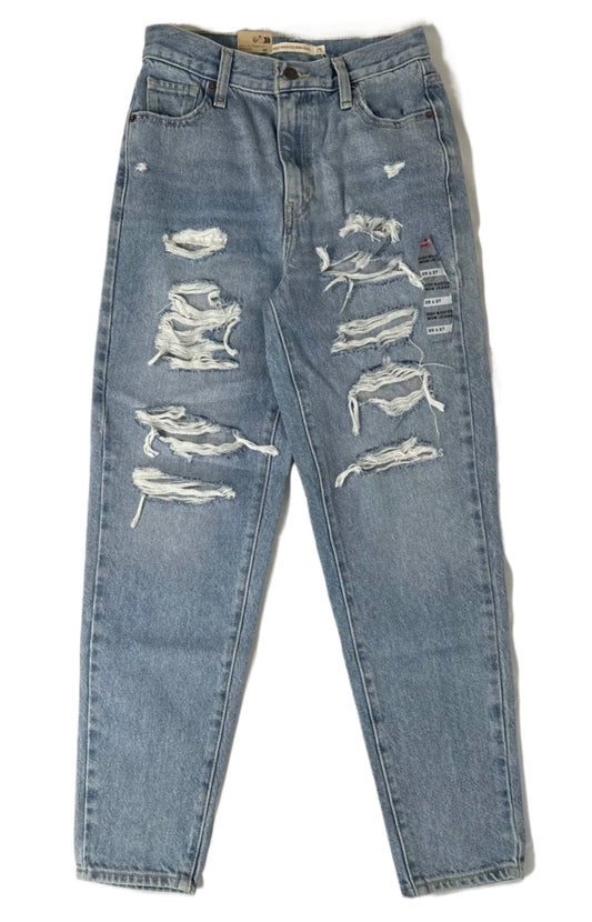 LEVI’S High-Waist Distressed Mom Jeans