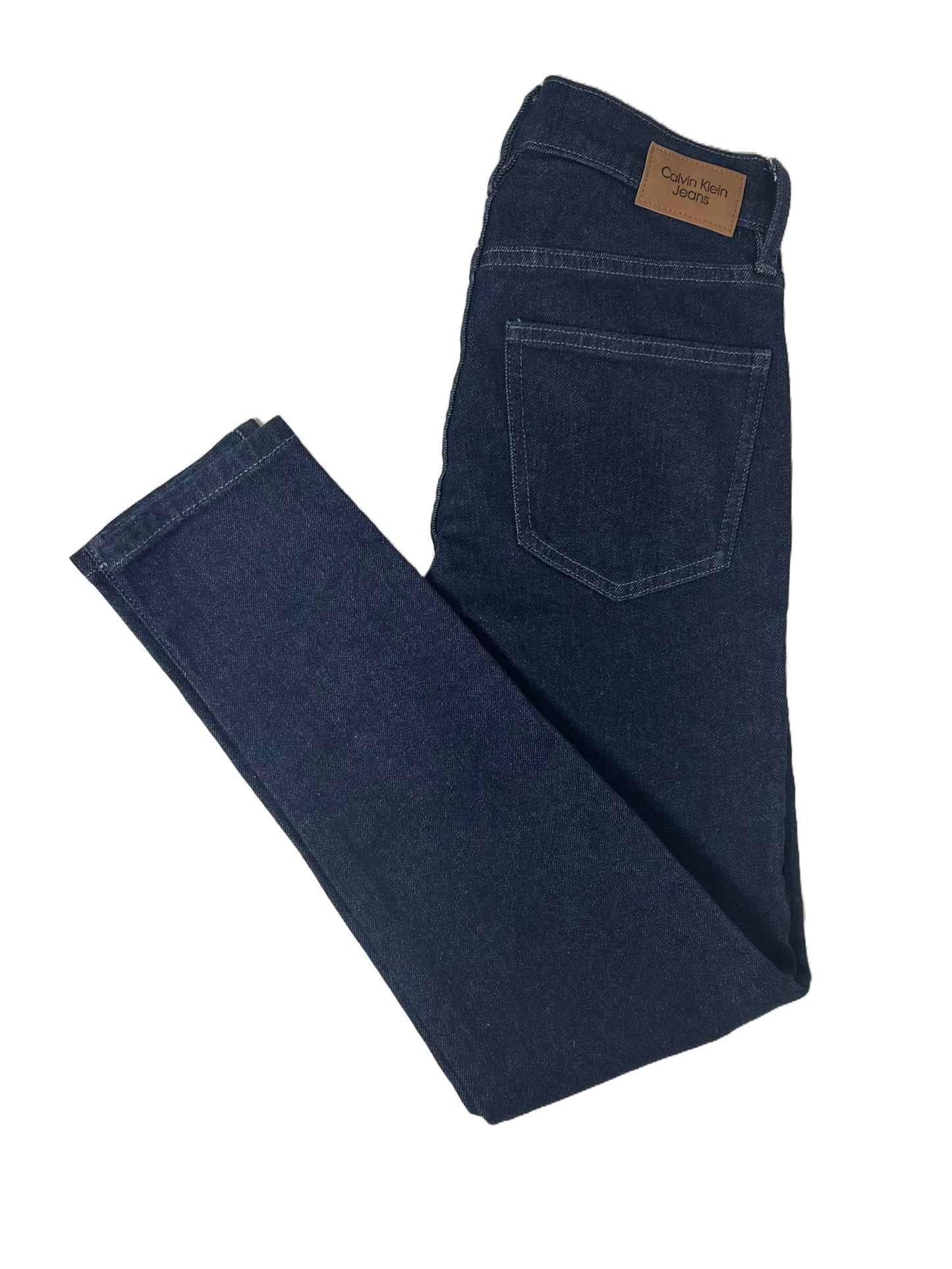 CALVIN KLEIN High-Rise Button Fly Skinny Jeans