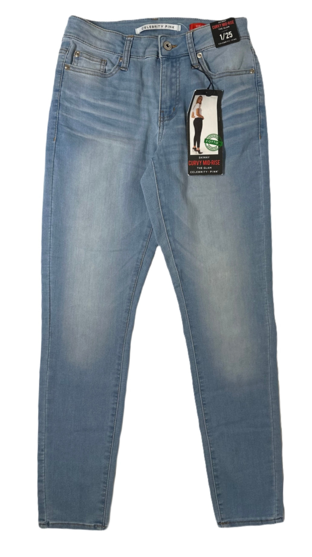 CELEBRITY PINK Curvy Mid-Rise Skinny Jeans