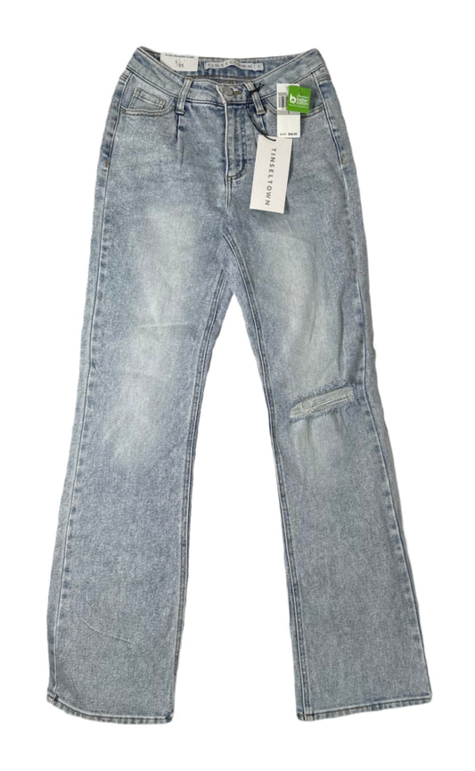 TINSELTOWN High-Rise Relaxed Flare Jeans