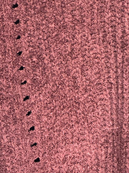 CRAVE FAME Chenille Pointelle Sweater