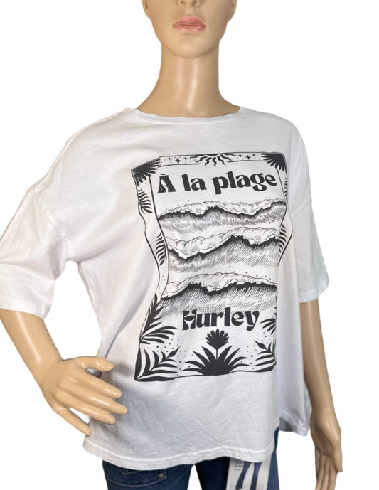 HURLEY Moon Surfer Short-Sleeve Boyfriend T-Shirt