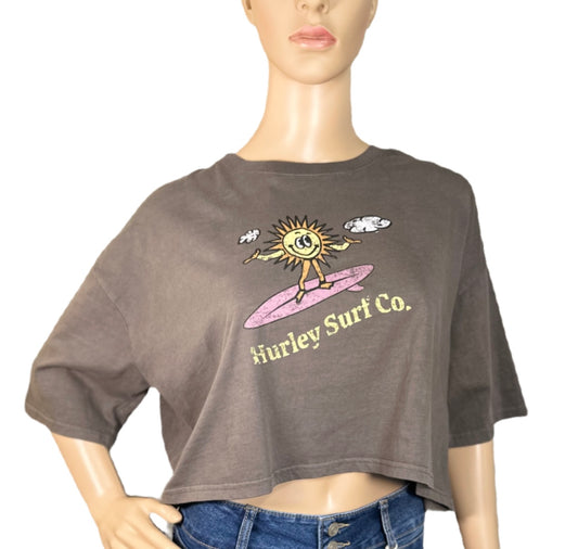 HURLEY Mr Brightside Boyfriend Cropped Graphic T-Shirt