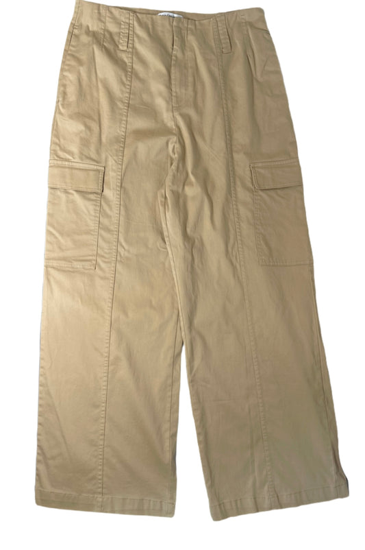 CALVIN KLEIN Super-High-Waist Wide-Leg Cargo Pants