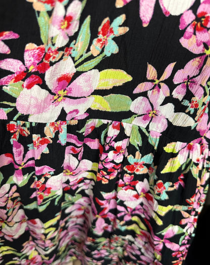 ROXY On Holiday Floral Print Anthracite New Life Dress