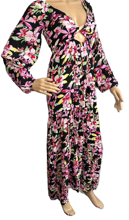 ROXY On Holiday Floral Print Anthracite New Life Dress